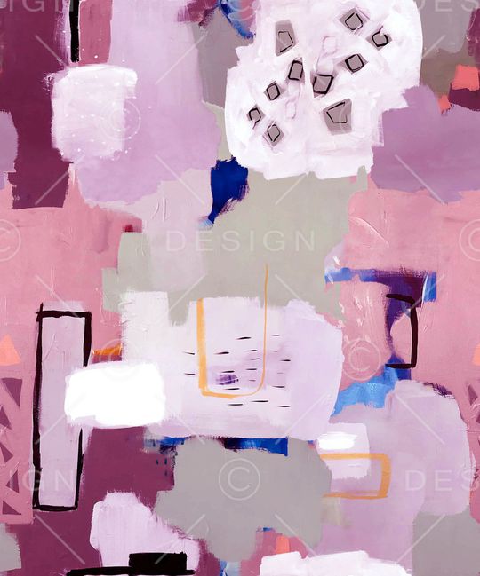 手绘几何印花华亿平台图片