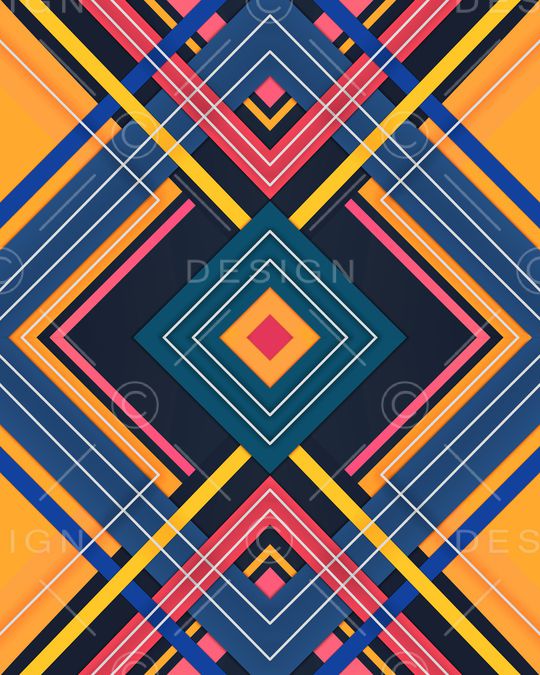 几何印花华亿平台图片