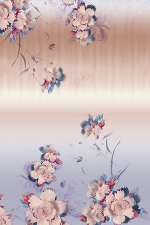 花卉印花华亿平台图片