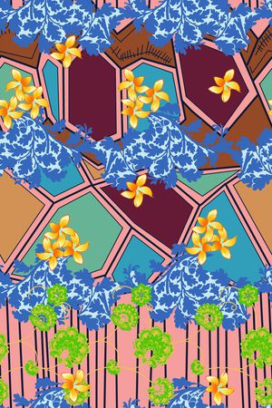 几何印花华亿平台图片