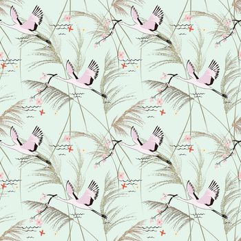 1217803-芦苇仙鹤2