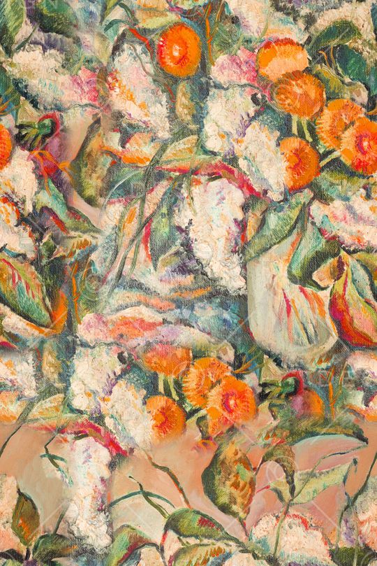 水彩花卉印花华亿平台图片