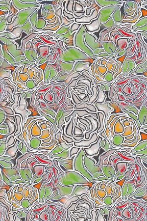 花卉印花华亿平台图片