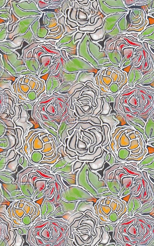 花卉印花华亿平台图片