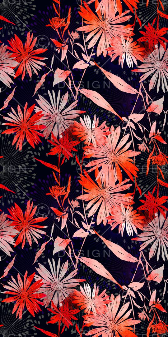 花卉印花华亿平台图片