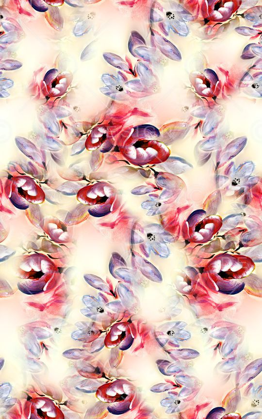 花卉印花华亿平台图片