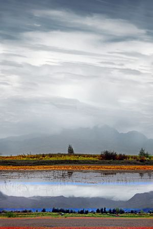 蓝天白云印花华亿平台图片