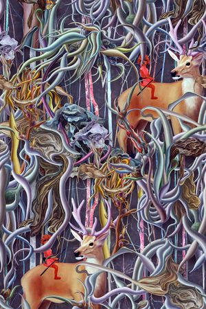 抽象印花华亿平台图片