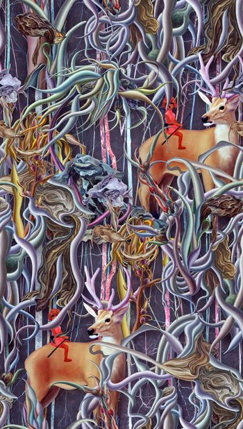 抽象印花华亿平台图片