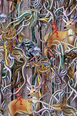 抽象印花华亿平台图片