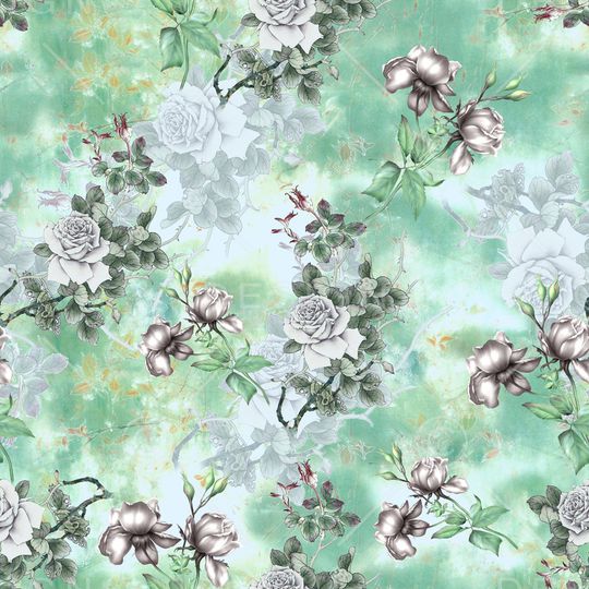 彩底花卉印花华亿平台图片