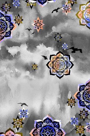 几何印花华亿平台图片