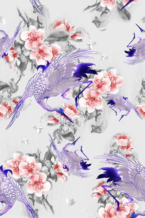 花卉印花华亿平台图片