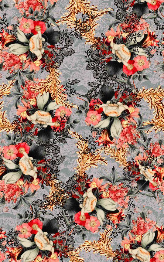 花卉印花华亿平台图片