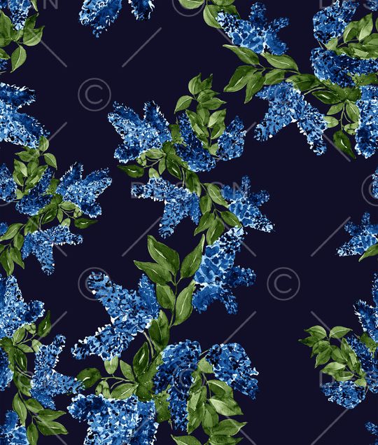 手绘花卉印花华亿平台图片