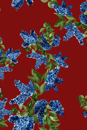 绣球花印花华亿平台图片