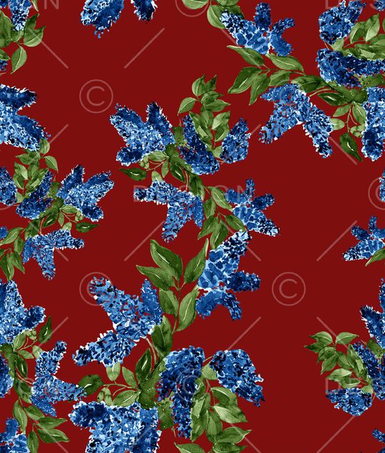 绣球花印花华亿平台图片