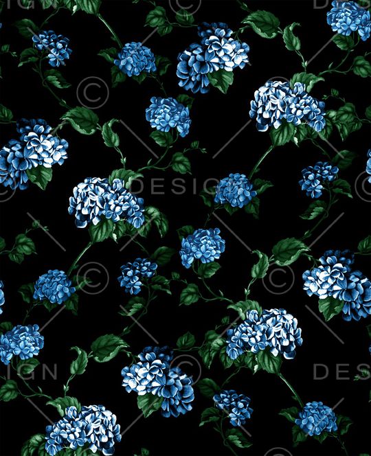 绣球花印花华亿平台图片