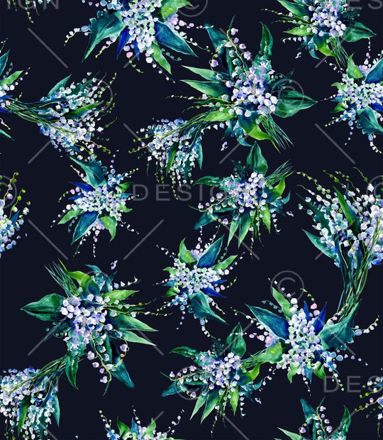 手绘花卉印花华亿平台图片