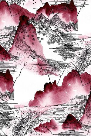 水彩印花华亿平台图片