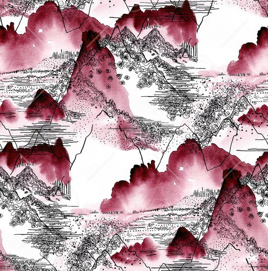 水彩印花华亿平台图片