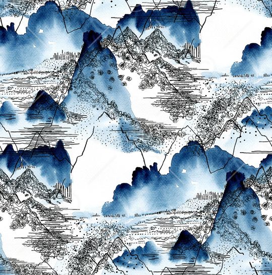 水彩印花华亿平台图片