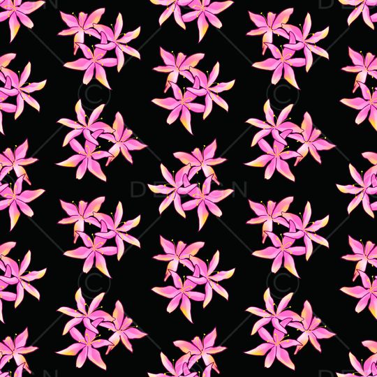 清爽底花卉印花华亿平台图片