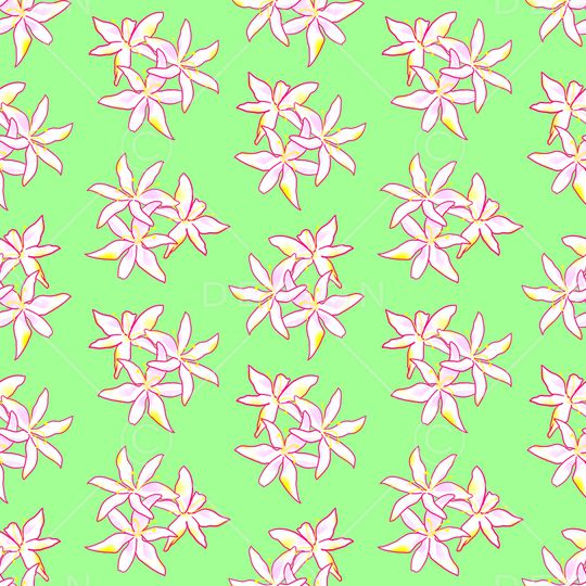 清爽底花卉印花华亿平台图片