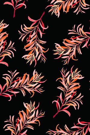 清爽底花卉印花华亿平台图片