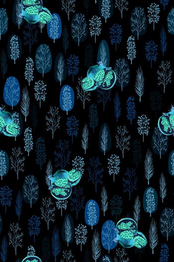 1219082-小树木底纹石榴-1