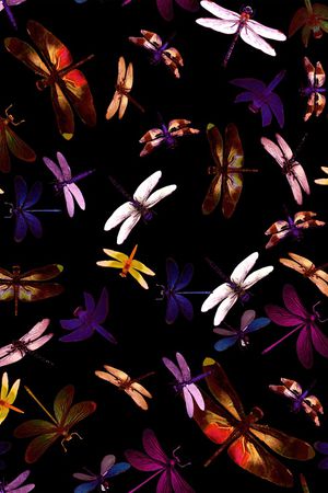 蜻蜓印花华亿平台图片