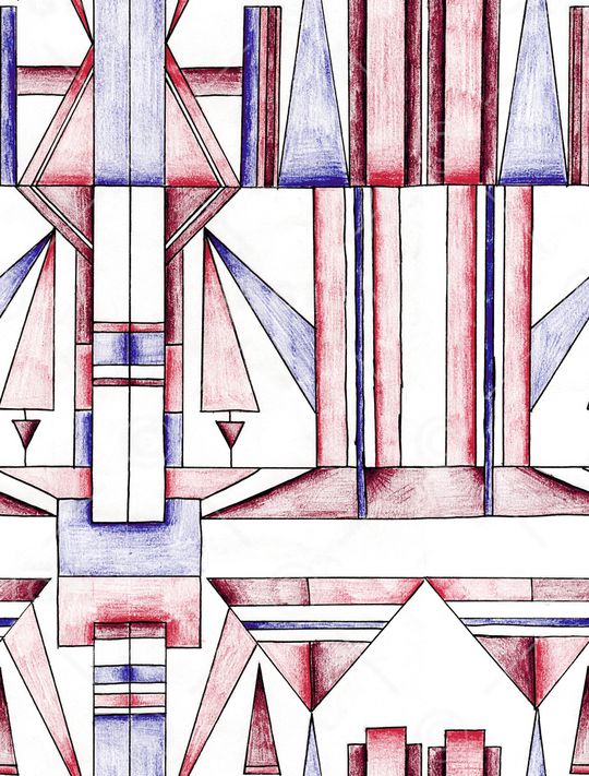 几何印花华亿平台图片