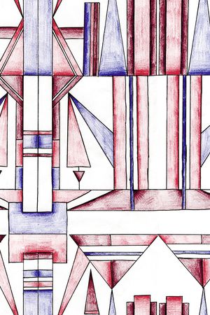 几何印花华亿平台图片