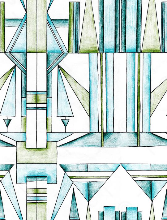 几何印花华亿平台图片