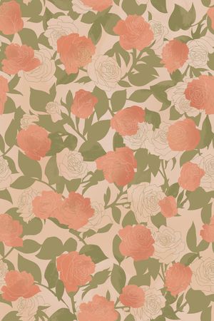 清爽底花卉印花华亿平台图片