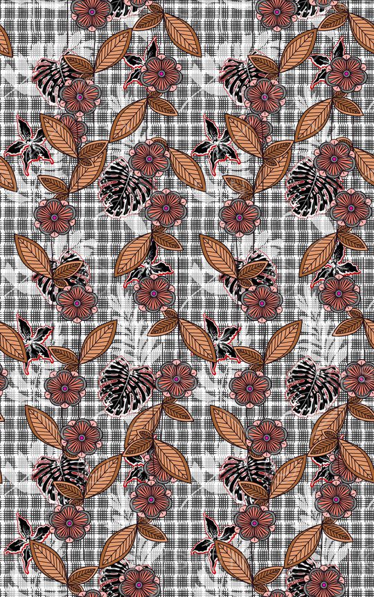 格子印花华亿平台图片