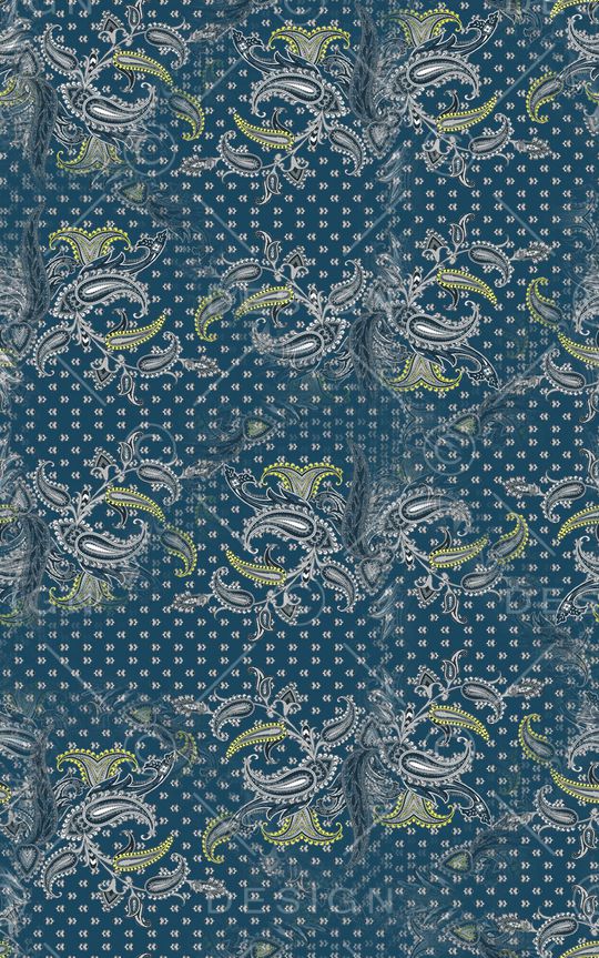 佩斯利印花华亿平台图片