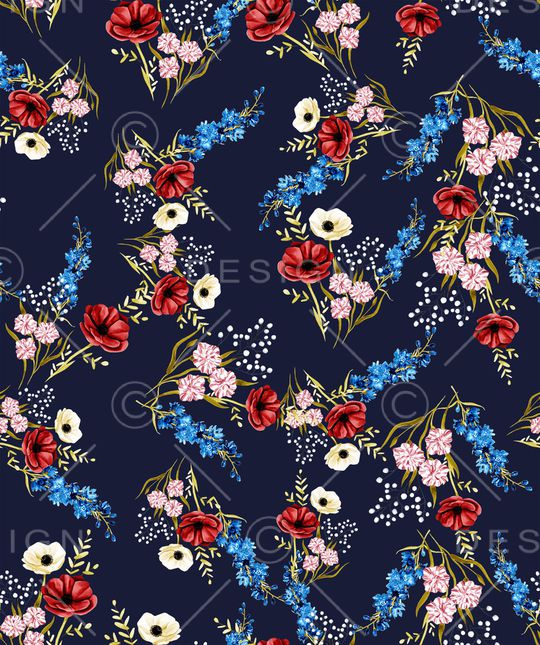 小碎花印花华亿平台图片