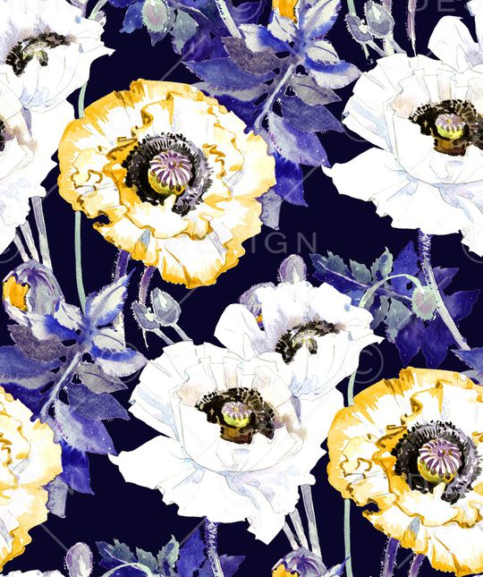 虞美人印花华亿平台图片