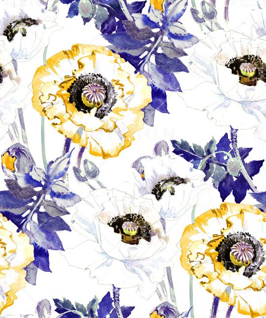 虞美人印花华亿平台图片