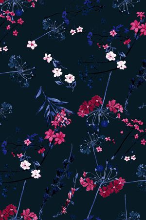 小碎花印花华亿平台图片