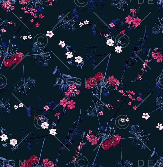 小碎花印花华亿平台图片