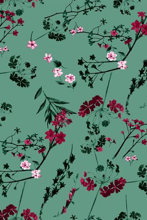 小碎花印花华亿平台图片