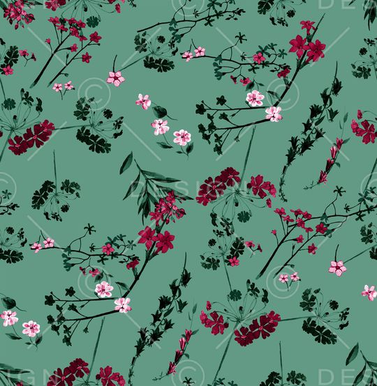 小碎花印花华亿平台图片