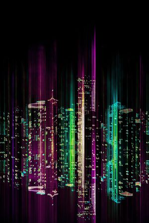 线条画印花华亿平台图片