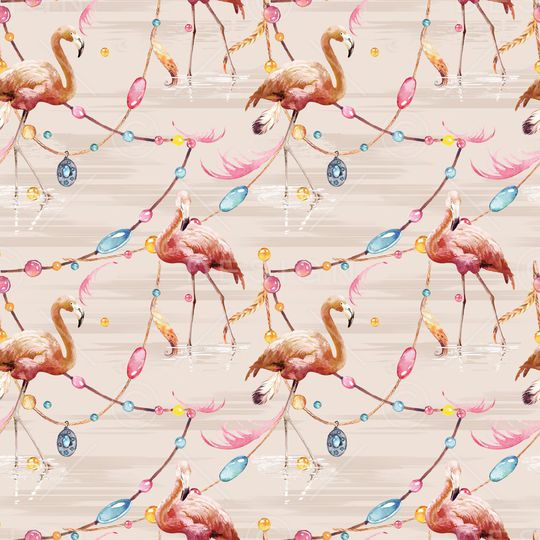 火烈鸟印花华亿平台图片