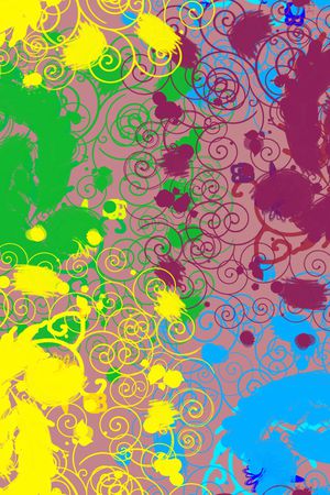 抽象印花华亿平台图片