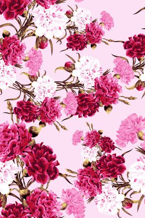 康乃馨印花华亿平台图片