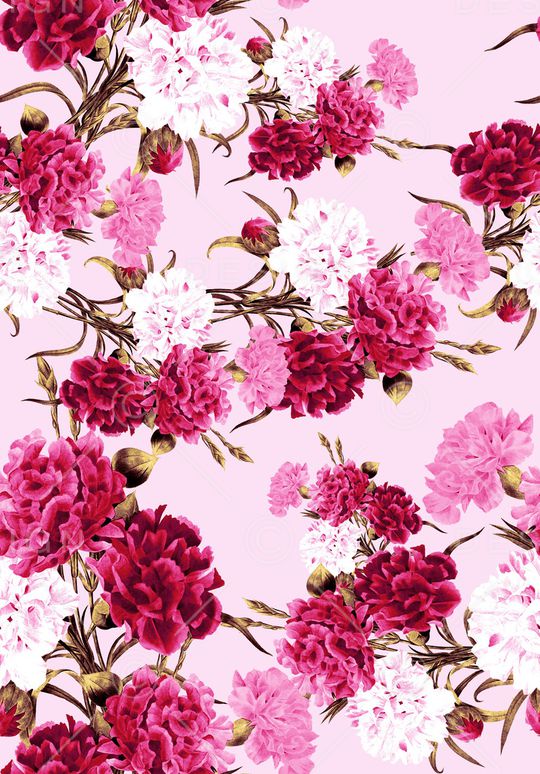 康乃馨印花华亿平台图片