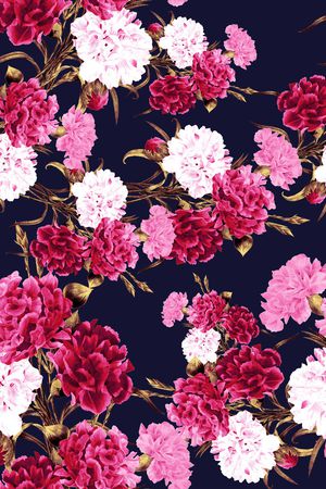 康乃馨印花华亿平台图片